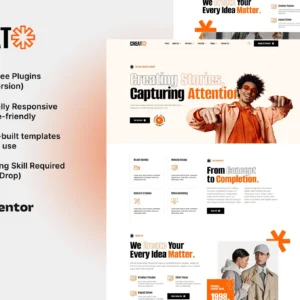 Creat - Creative Agency & Portfolio Elementor Template Kit