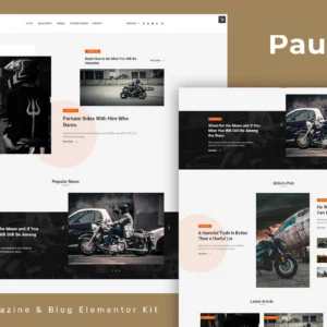Pause - Blog & Magazine Elementor Template Kit